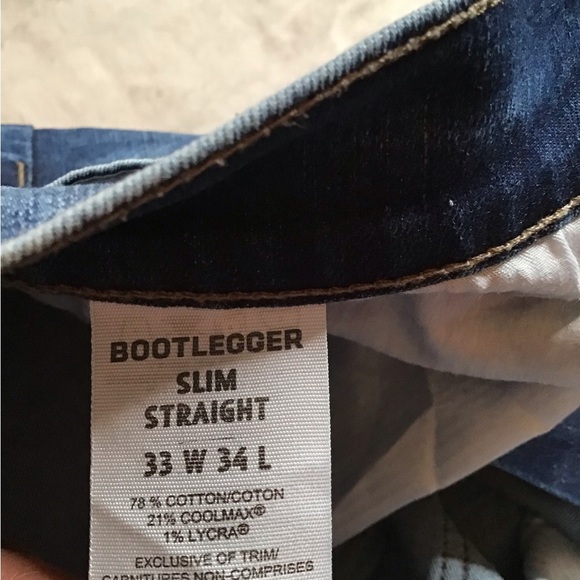 Bootlegger Men’s Jeans Slim Straight W33 L34 - Picture 13 of 14